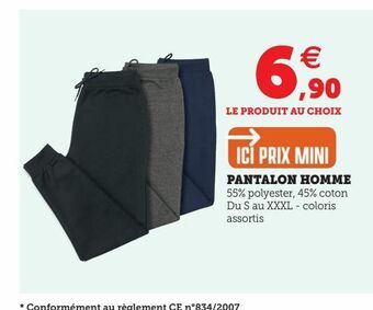 Hyper U Pantalon homme offre