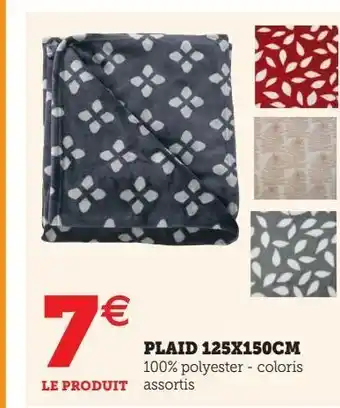 Hyper U Plaid 125x150cm offre