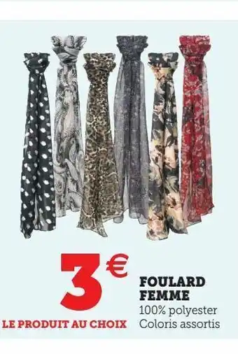 Hyper U Foulard femme offre