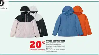 Hyper U Coupe-vent adulte offre