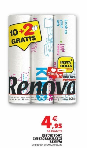 Hyper U Essuie tout instagrammable renova offre
