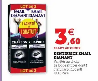 Hyper U Dentifrice email diamant offre