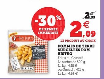 Hyper U Pommes de terre surgelees pom bistro offre