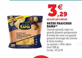 Hyper U Pâtes fraîches rana offre
