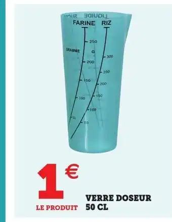 Super U Verre doseur offre