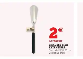 Super U Chausse pied extensible offre