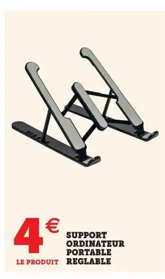 Super U Support ordinateur portable reglable offre