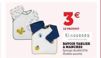 Bavoir tablier a manches