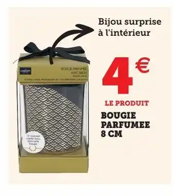 Super U Bougie parfumee 8 cm offre