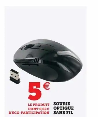 Super U Souris optique sans fil offre