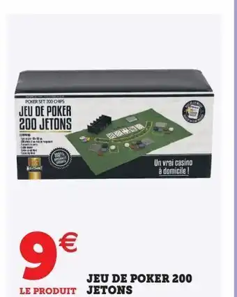 Jeu de poker 200 jetons