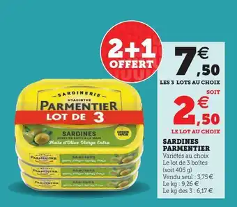 Super U Sardines parmentier offre