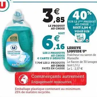 Super U Lessive liquide offre