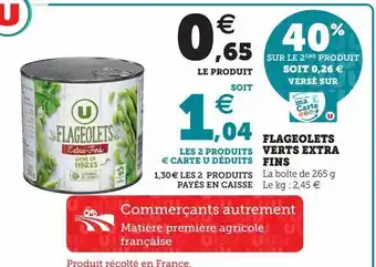 Flageolets verts extra fins