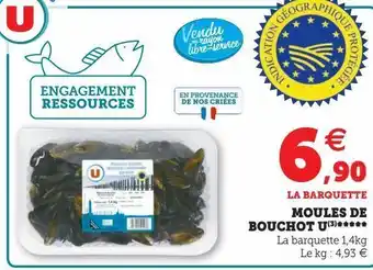 U Express Moules de bouchot u(3)***** offre