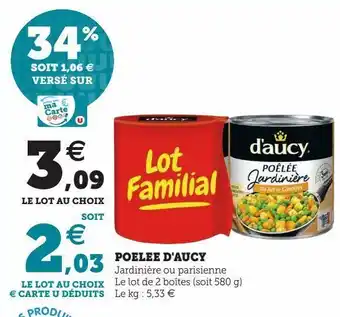 U Express Poelee d'aucy offre