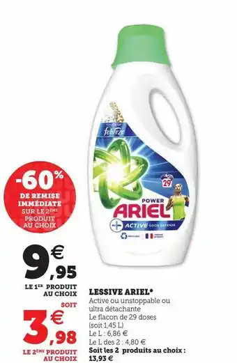 U Express Lessive ariel* offre