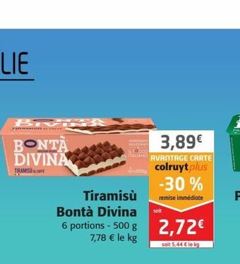 Colruyt Tiramisu bonta divina offre