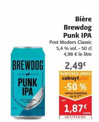 Colruyt Bière brewdog punk ipa offre