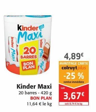 Colruyt Kinder maxi offre