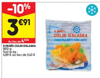 8 Panés colin d'alaska