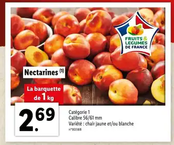 Lidl Nectarines offre