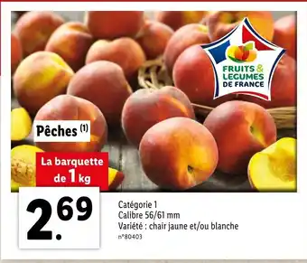Lidl Pêches offre