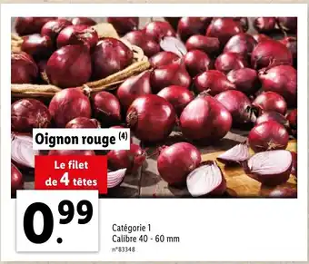 Lidl Oignon rouge offre