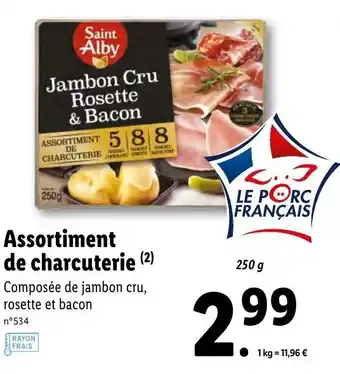 Lidl Assortiment de charcuterie offre