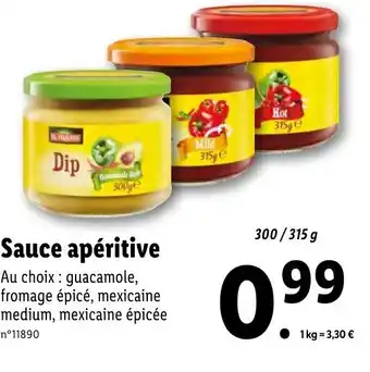 Lidl Sauce apéritive offre