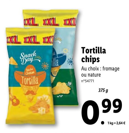 Promo Tortilla chips chez Lidl