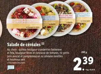 Lidl Salade de céréales offre