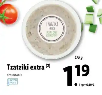 Lidl Tzatziki extra offre