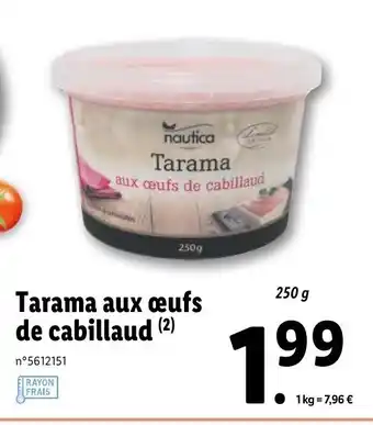 Tarama aux œufs de cabillaud