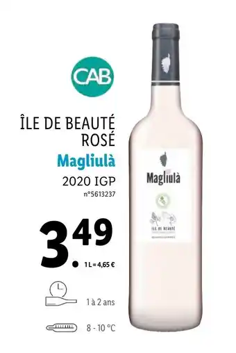 Lidl Île de beauté rosé offre