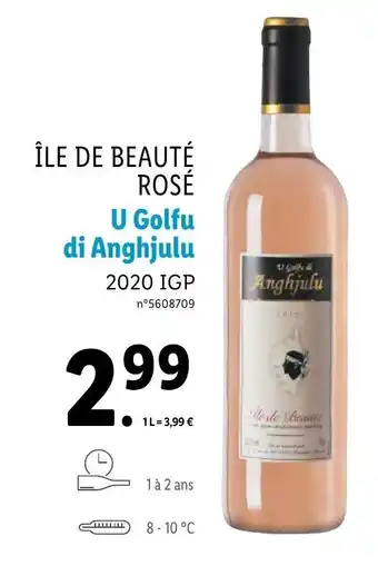 Lidl Île de beauté rosé offre