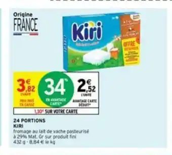 Intermarché 24 Portions Kiri offre