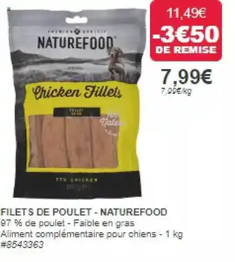 Costco Filets de poulet - naturefood offre