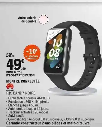 E.Leclerc Montre connectée huawei offre