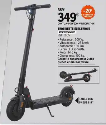 Trotinette électrique wispeed