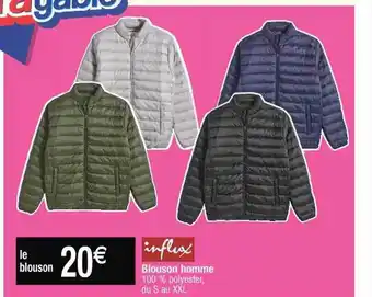 Cora x Carrefour Blouson homme influx offre