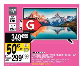 Cora x Carrefour Téléviseur smart tv uhd 4k led 126 cm - 50 offre