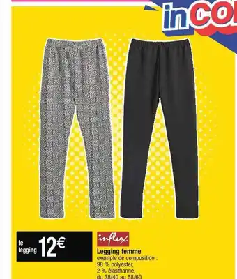 Cora x Carrefour Legging femme influx offre