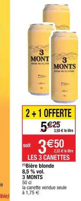 Cora x Carrefour Bière blonde 8,5% vol. 3 monts offre