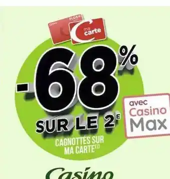 Géant Casino Cagnottés sur ma carte casino offre