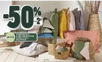 Géant Casino Linge de lit de la collection alizé sincère offre