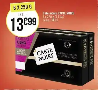 Géant Casino Café moulu carte noire offre