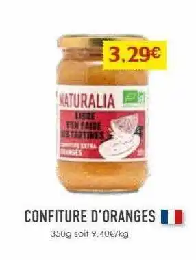 Naturalia Confiture d'oranges offre