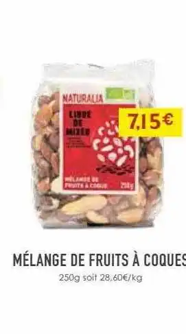 Naturalia Mélange de fruits à coques offre