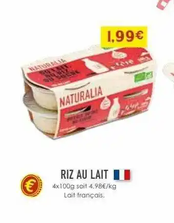Naturalia Riz au lait offre